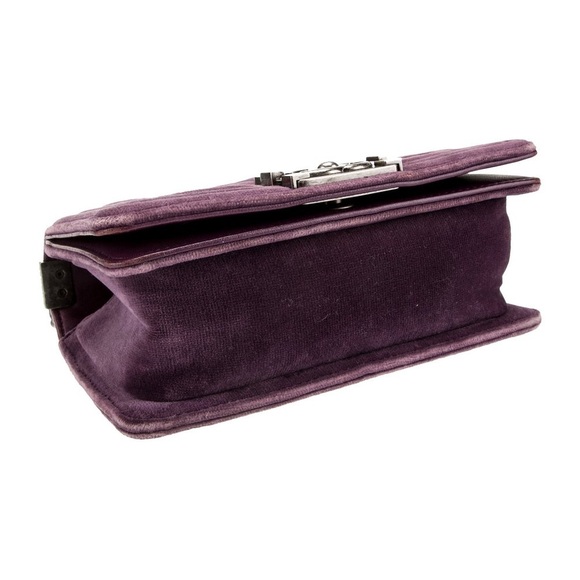 CHANEL Velvet Quilted Small Boy Flap Purple - Picture 4 of 15